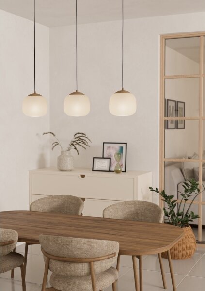 Eglo 900894 - Lampadario a sospensione con filo COMINIO 3xE27/40W/230V
