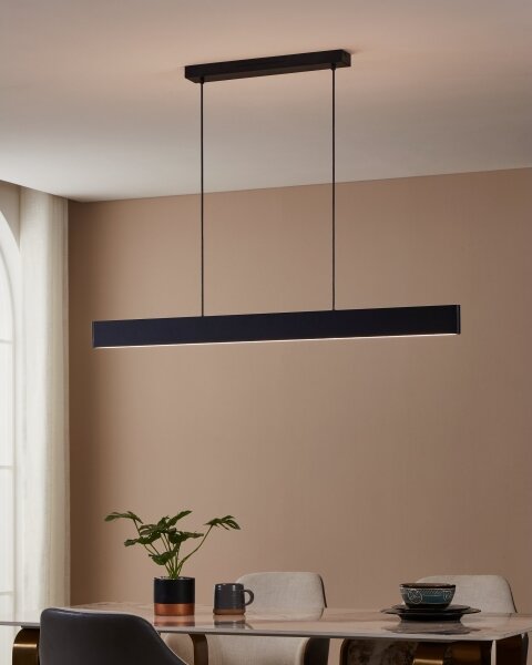 Eglo 31433 - LED RGBW Lampadario dimmerabile a sospensione con filo ANDREAS-Z LED/38W/230V nero