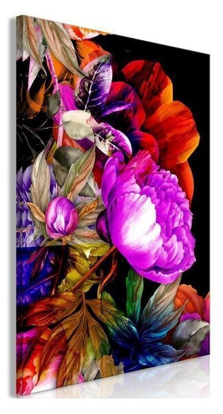 Quadro - Nature in Summer Hues (1-part) - Flower Garden of Inspiration