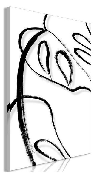Quadro - White Monstera (1 Part) Vertical