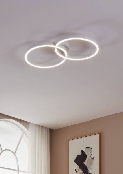 Eglo 900954 -Plafoniera LED RGBW dimmerabile AMANDOLO 19,5W/230V bianco + +TC