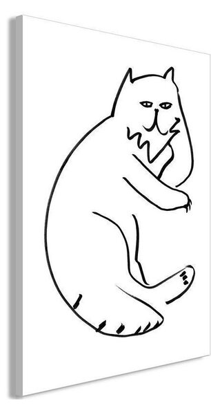 Quadro - Cat Relaxing (1 Part) Vertical