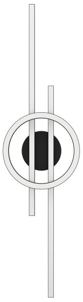 Eglo 900953-Plafoniera LED RGBW dimmerabile AMANDOLO 23,5W/230V nero + +TC