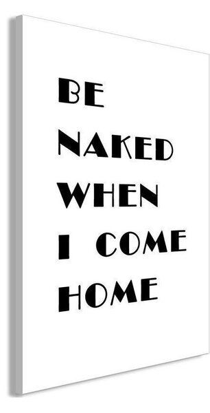 Quadro - Homecoming (1-part) - Black and White English Inscriptions