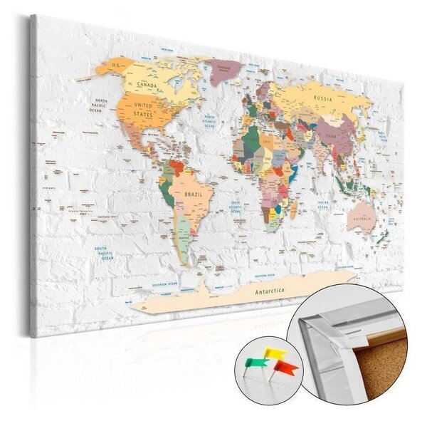 Quadro di sughero - Worlds Walls