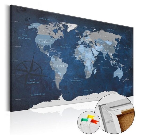 Quadro di sughero - Dark Blue World