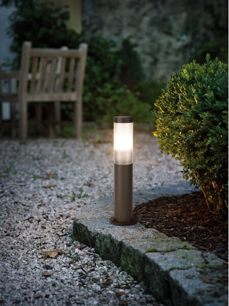 Eglo 900986 - Lampada da esterno con sensore HELSINKI 1xE27/15W/230V 45 cm IP44