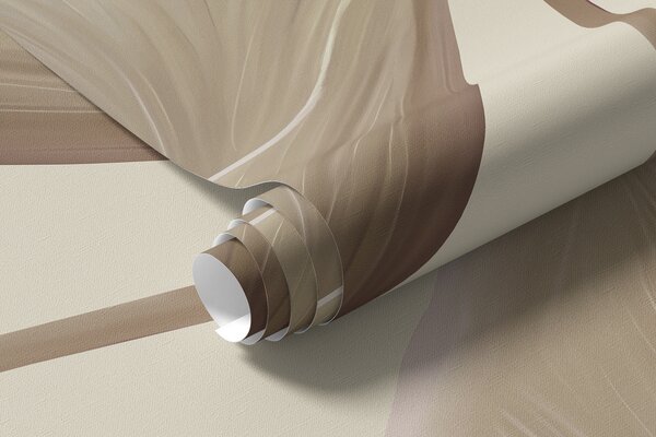 Carta da parati Splendide foglie grandi di colore beige, Carta da parati Floreale, w00385v3 : Uwalls.it