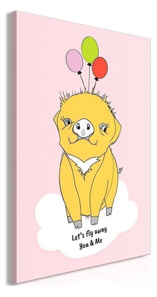 Quadro - Soaring Pig (1 Part) Vertical