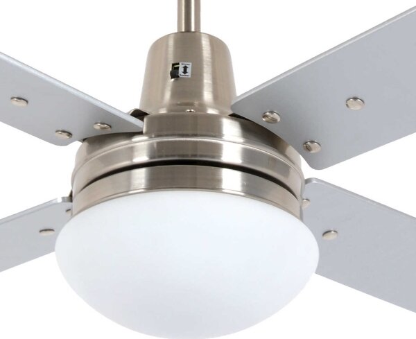 Lucci Air 210334 - Ventilatore a soffitto AIRFUSION 1xE27/60W/230V legno/cromo +