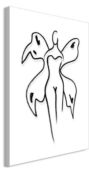 Quadro - Butterfly Woman (1 Part) Vertical