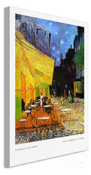 Quadro - Cafe at Night (1 Part) Vertical