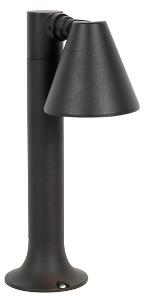 Paletto da esterno moderno nero 30 cm IP44 orientabile - Ciara