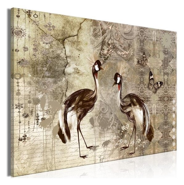 Quadro - Retro Cranes (1 Part) Wide