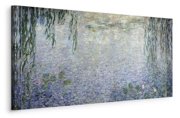 Quadro - Water Lilies: Two Weeping Willows
