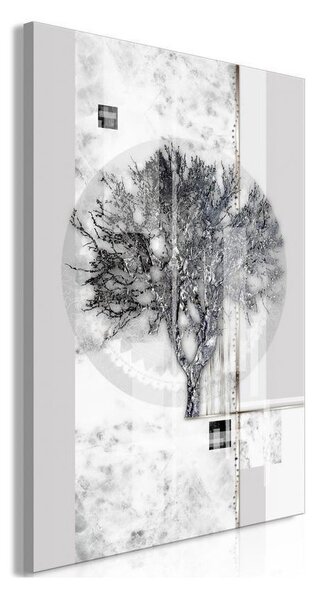 Quadro - Silver Tree (1 Part) Vertical
