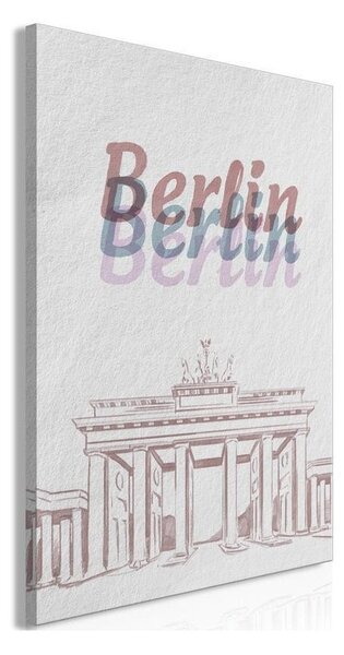 Quadro - Berlin in Watercolours (1 Part) Vertical
