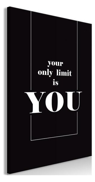 Quadro - Key to Success (1-part) - Black and White English Inscriptions