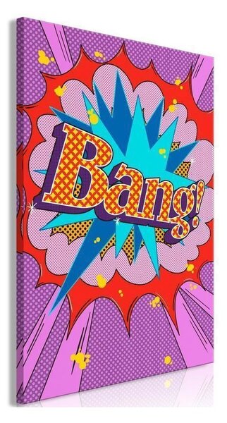 Quadro - Comic Street Art (1-part) - Colorful Text on Vibrant Background