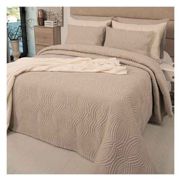 Copriletto matrimoniale Botticelli Home Belinda in cotone jacquard