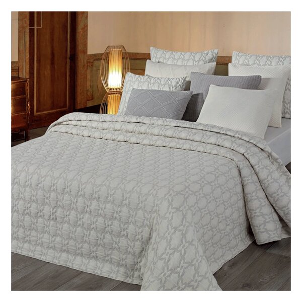Copriletto matrimoniale Botticelli Home Rossana in cotone jacquard
