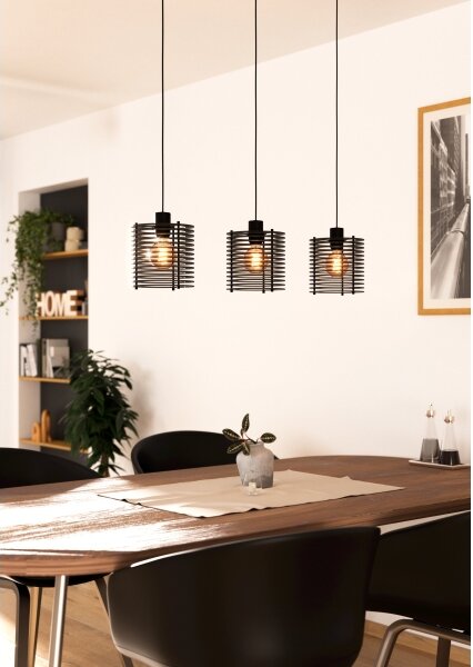Eglo 900738 - Lampadario a sospensione con filo SEGOVIA 3xE27/40W/230V