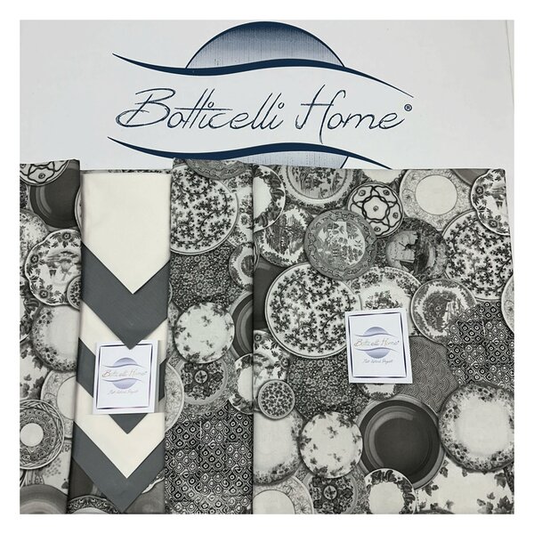 Tovaglia da tavolo con tovaglioli Botticelli Home Porcellane