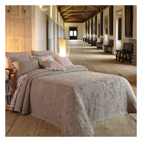 Copriletto matrimoniale Botticelli Home Monaco in cotone jacquard