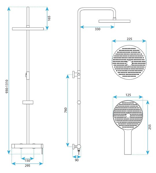 Set doccia Rea Foss Clif Titan