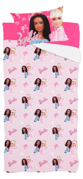 Lenzuola Barbie letto singolo in cotone
