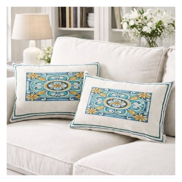 Cuscino rettangolare Noto Botticelli Home fantasia mediterranea