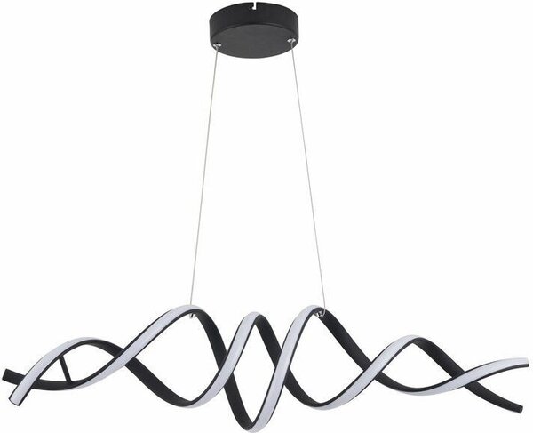Lampada a sospensione LED Quoto nera 40W Tonalità di bianco 3200 lm metallo dim.: 120x80x20 cm IP20 Reality