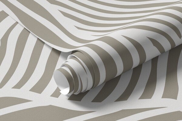 Carta da parati Montagne lineari di colore bianco su sfondo beige, Carta da parati 3D, Carte da parati Forme geometriche 3D, w01214v2 : Uwalls.it