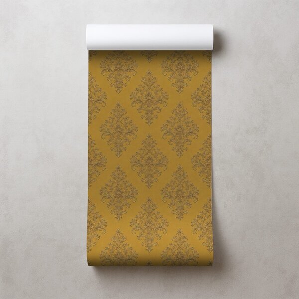 Carta da parati – Ornamento vintage dorato