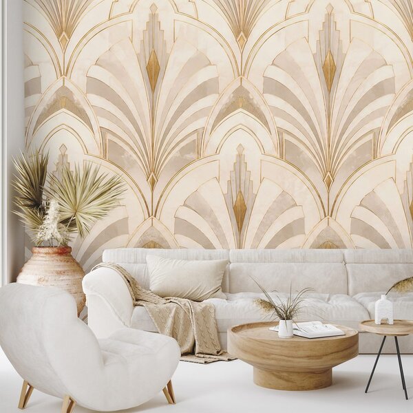 Carta da parati – Geometrie Art Déco di lusso
