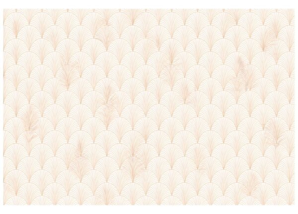 Carta da parati – Geometria art déco beige