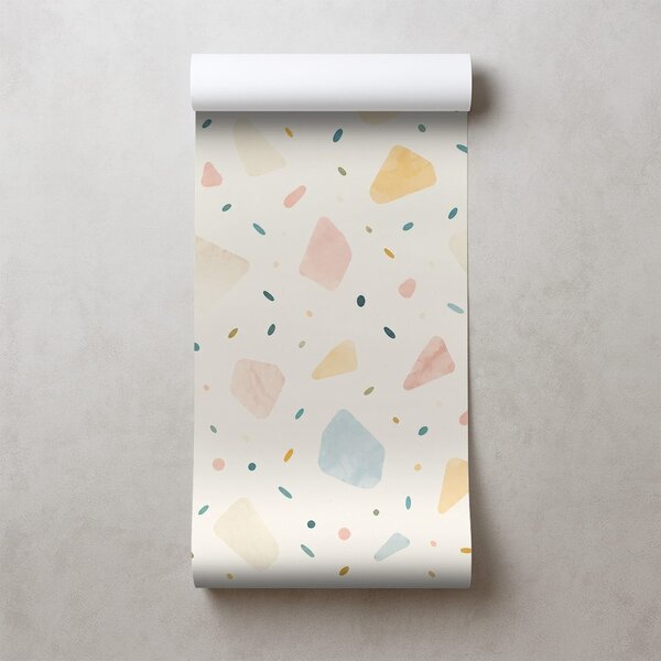 Carta da parati – Forme terrazzo dai toni pastello