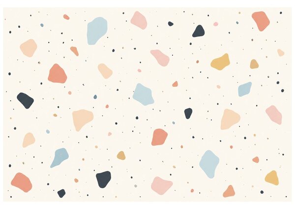 Carta da parati – Forme terrazzo dai toni pastello