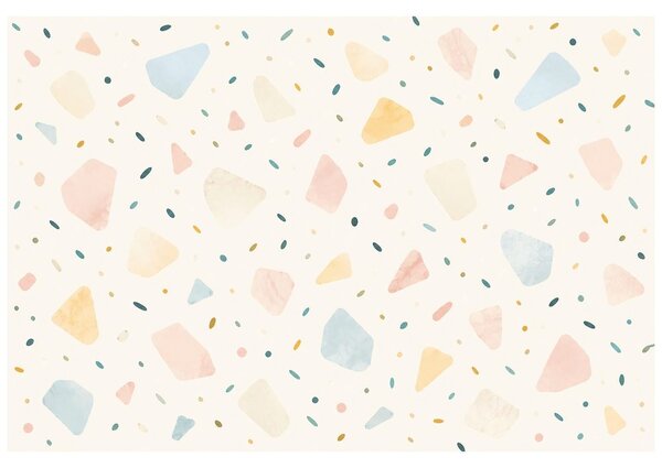 Carta da parati – Forme terrazzo dai toni pastello