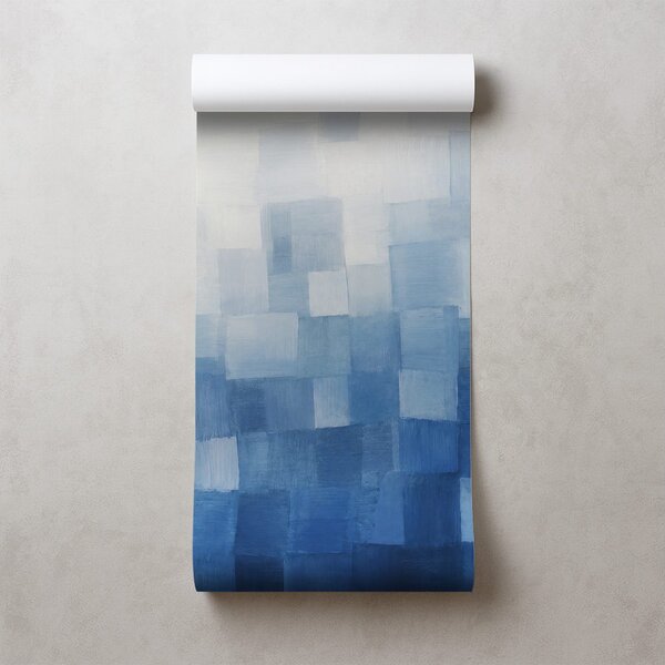 Carta da parati – Forme geometriche astratte blu