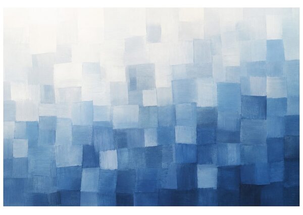 Carta da parati – Forme geometriche astratte blu