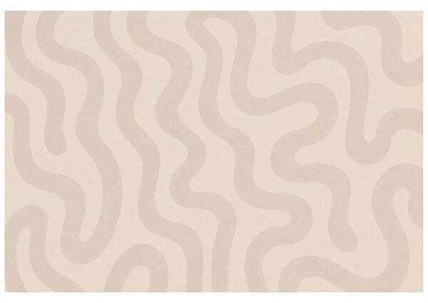 Carta da parati – Onde beige minimaliste
