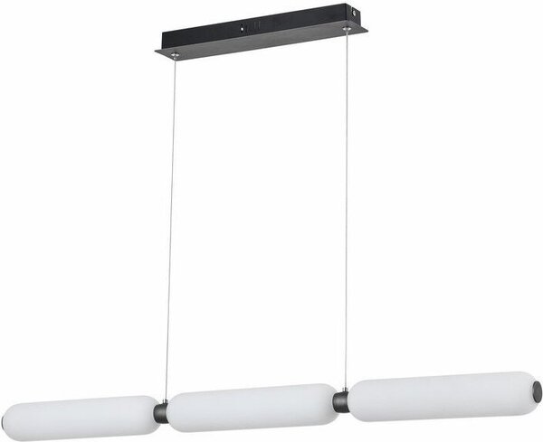 Lampada a sospensione LED Catkin nera 8W, luce bianca neutra, 1920 lm, vetro, dimensioni: 120x92,5x7 cm, IP20, Reality