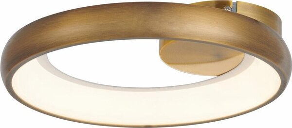 Lampada da soffitto a LED Thea 20W 4000K 1600lm in alluminio oro scuro, dimensioni: 7x30x30 cm, IP20, Reality