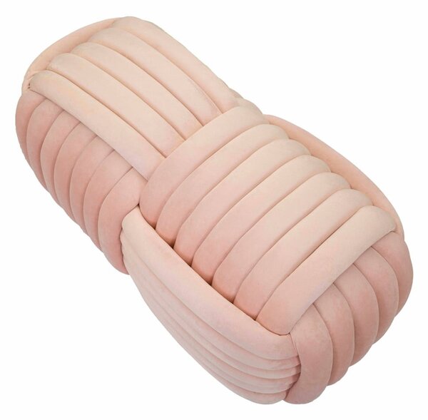Panchina in velluto rosa chiaro Softy - Mauro Ferretti