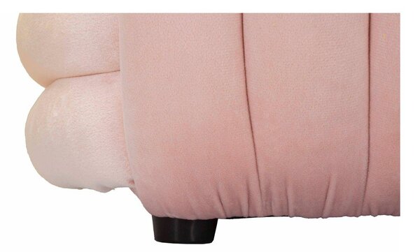 Panchina in velluto rosa chiaro Softy - Mauro Ferretti