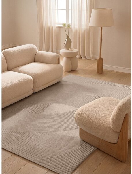 Tappeto beige in lana 120x170 cm Kensington Victoria – Ted Baker
