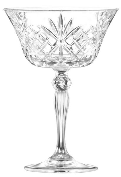 <p>La Coppa Champagne Melodia da 26 cl trasforma ogni brindisi in un momento magico. Grazie al cristallo Luxion®, queste coppe sono non solo belle da vedere ma estremamente resistenti e perfette per festeggiare con un tocco di lusso.</p>