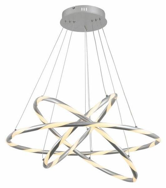 Lampada a sospensione LED Twister cromata 50W, bianco caldo, 4800 lm, acrilico, dimensioni: 120x75x75 cm, IP20, Reality