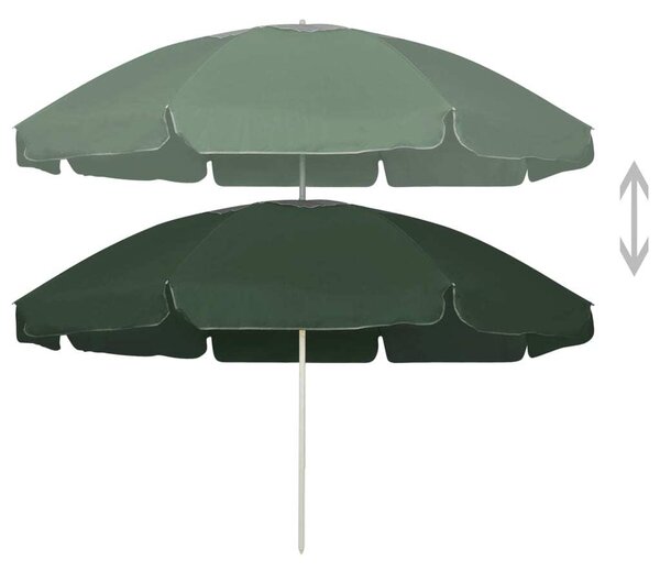 Ombrellone da Spiaggia Verde 240 cm